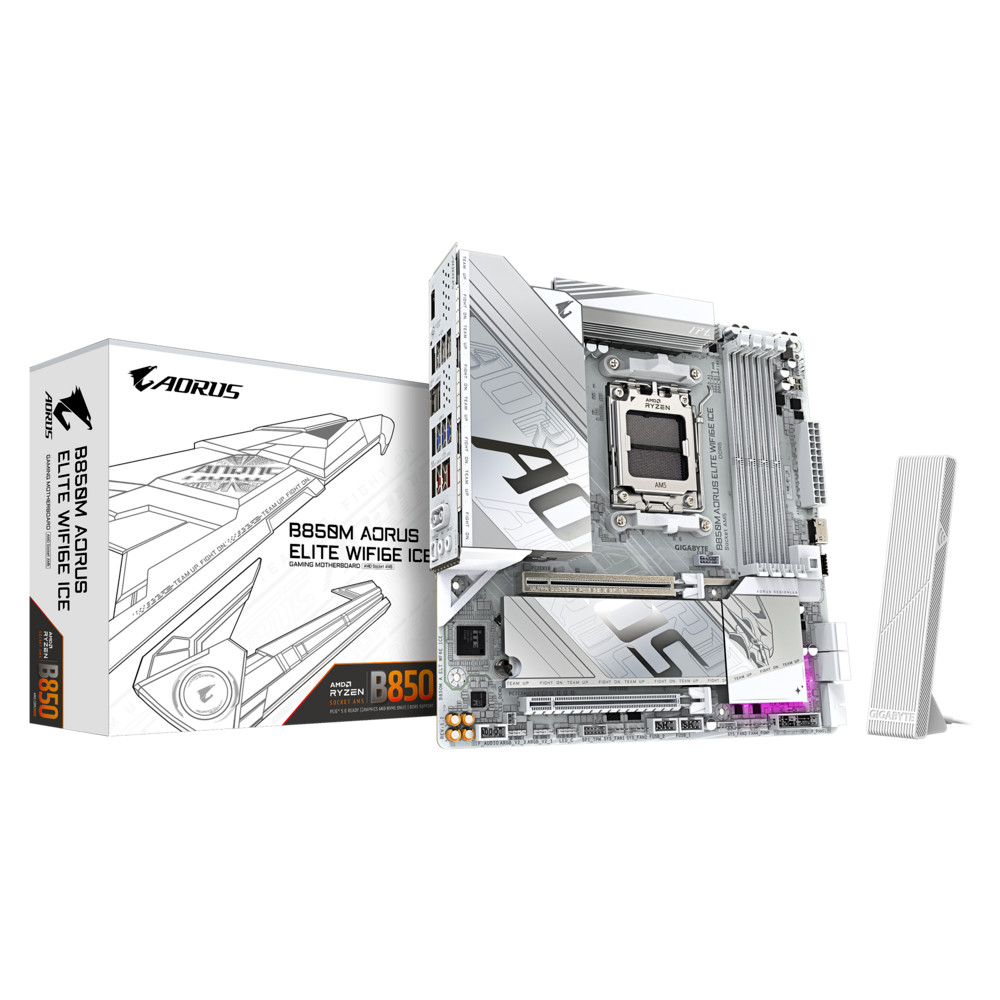 Материнская плата Gigabyte B850M A ELT WF6E ICE Micro-ATX, AMD AM5 - миниатюра 4