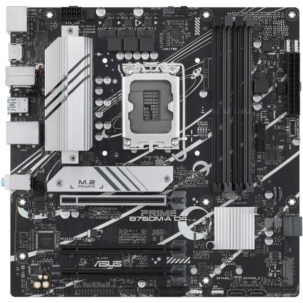 Материнская плата Asus PRIME B760M-A D4-CSM 90MB1D00-M1EAYC Micro-ATX, LGA 1700 - миниатюра 2