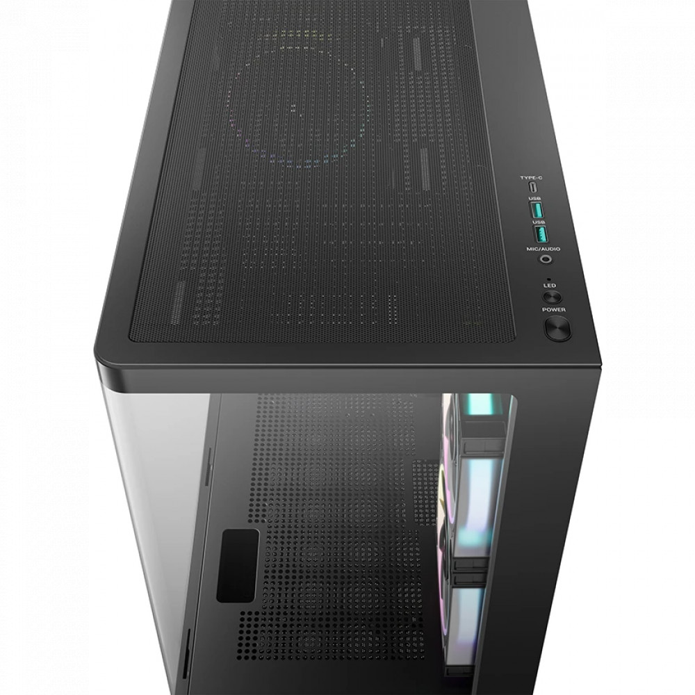 Корпус Deepcool CG380U 3F Black R-CG380U-BKAGM3-G Mini-Tower - миниатюра 3