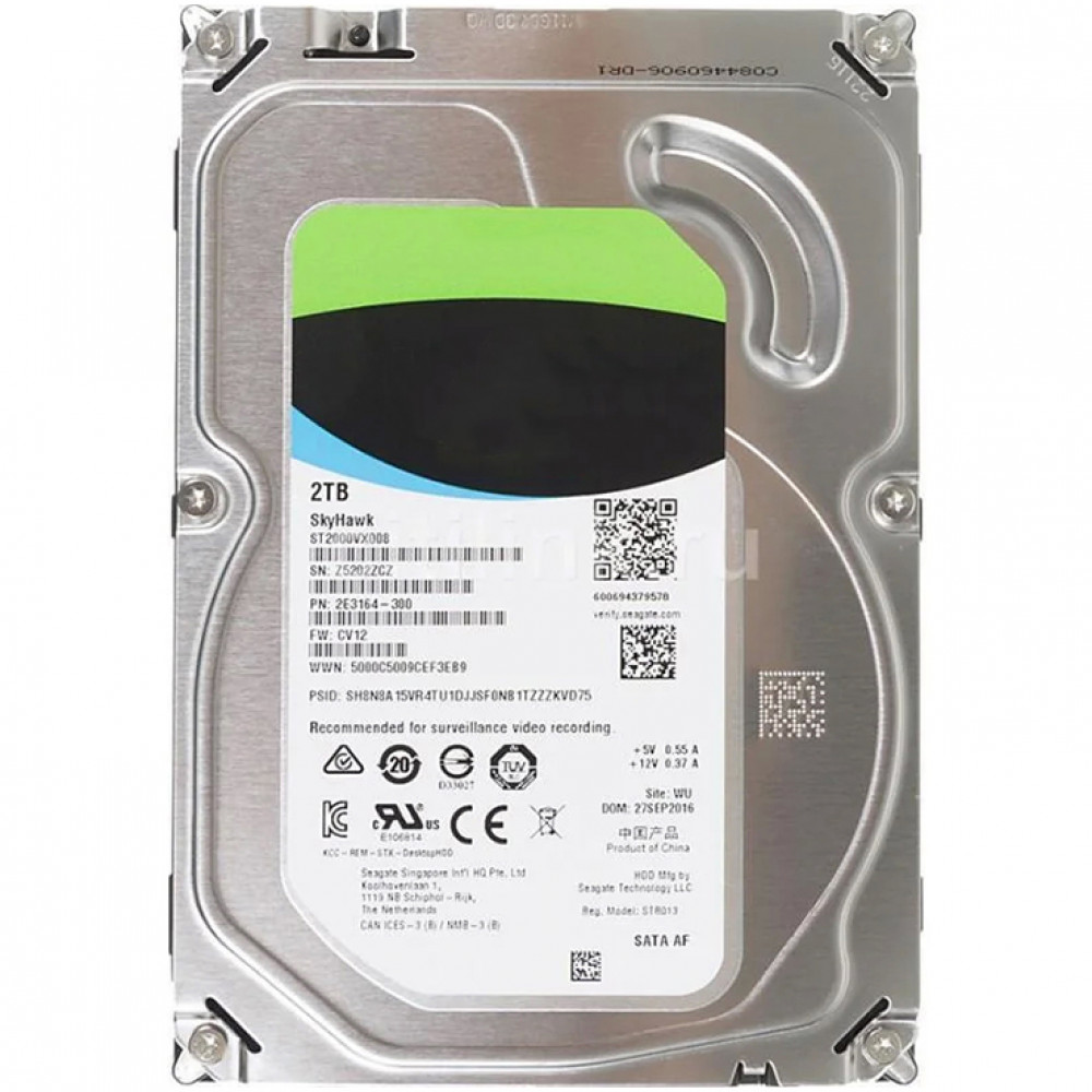 Жесткий диск Dahua ST2000VX016 HDD (классические), 2 ТБ, 3.5 дюйма, SATA — фото товара