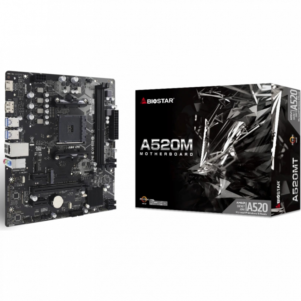 Материнская плата BIOSTAR A520MT Micro-ATX, AMD AM4 - миниатюра 4