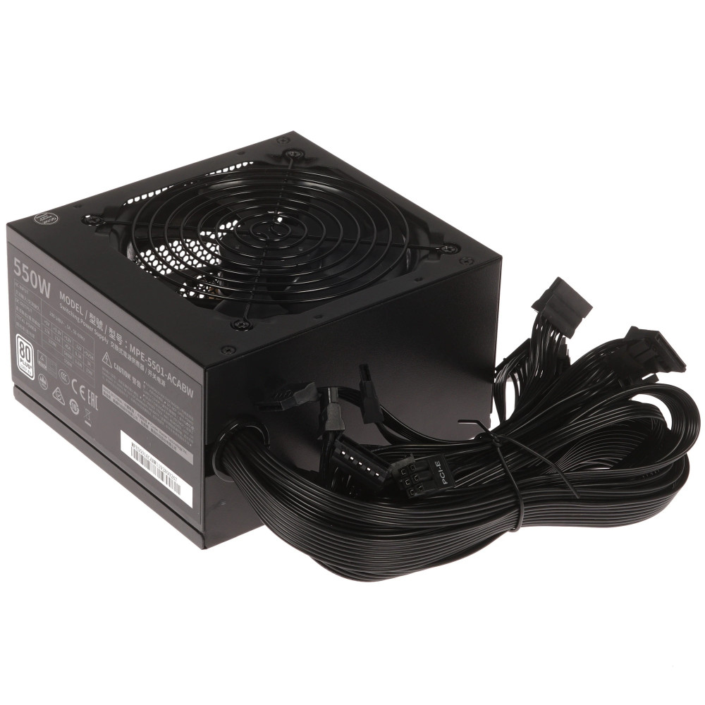 Блок питания Cooler Master MWE 550 White 230V - V2 MPE-5501-ACABW 550 Вт, 80+ — фото товара