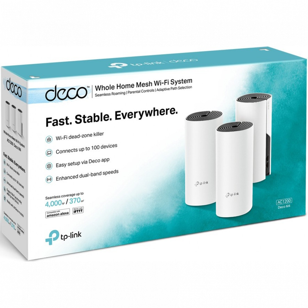 Маршрутизатор для дома TP-Link Deco E4 (3 Pack) DECO E4(3-PACK) - миниатюра 3