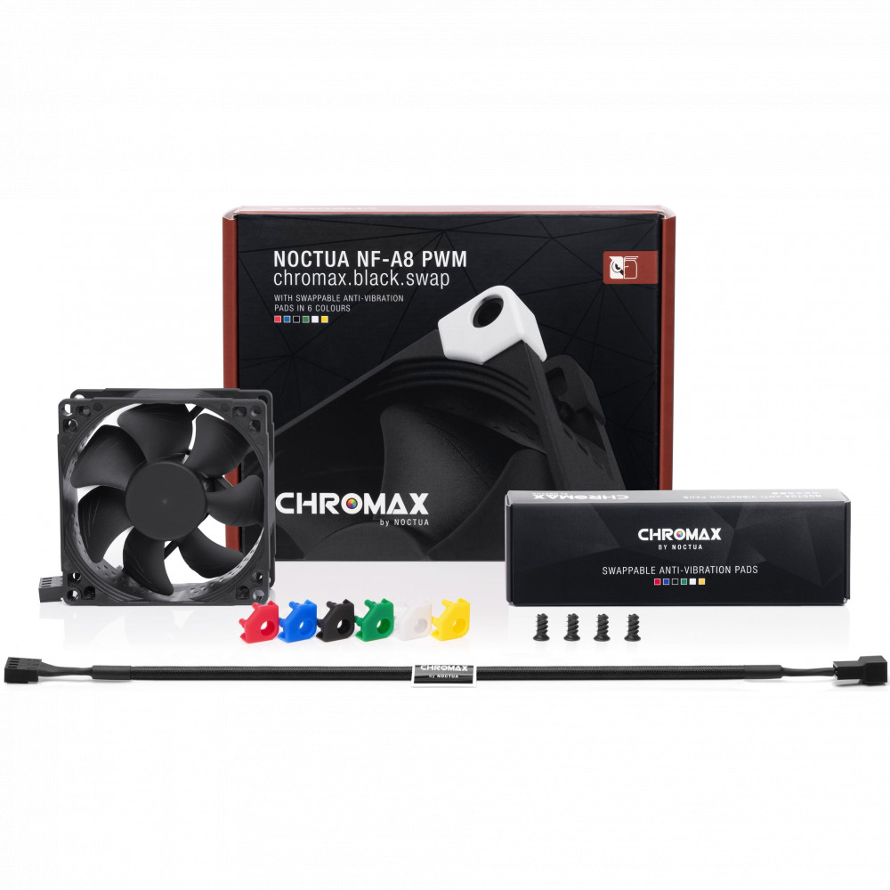 Система охлаждения Noctua NF-A8 PWM chromax.black.swap - миниатюра 3