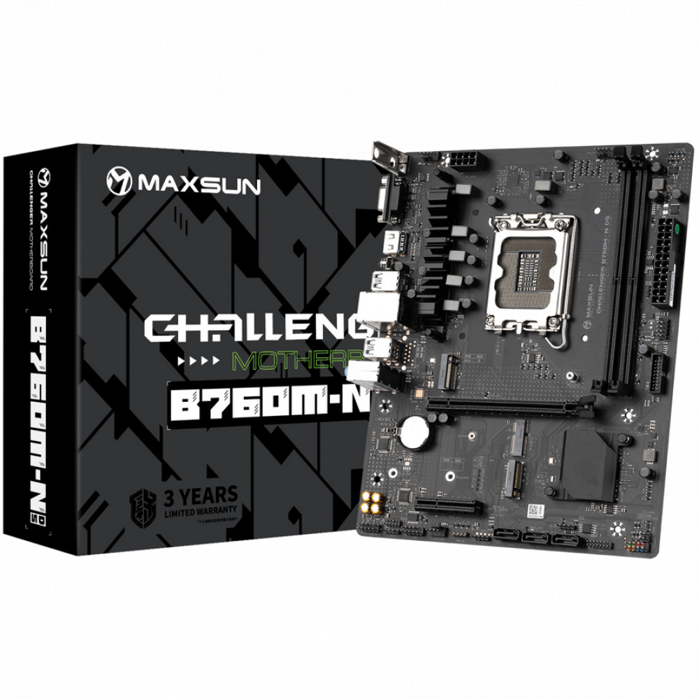 Материнская плата Maxsun Challenger B760M-N D5 MS-Chall_760nd5 Micro-ATX, LGA 1700 - миниатюра 6