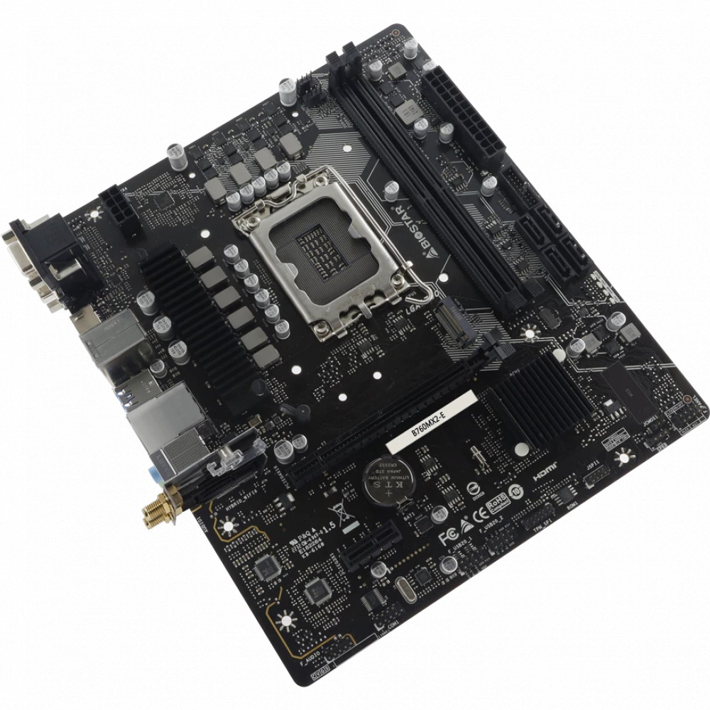 Материнская плата BIOSTAR B760MX2-E Micro-ATX, LGA 1700 - миниатюра 2