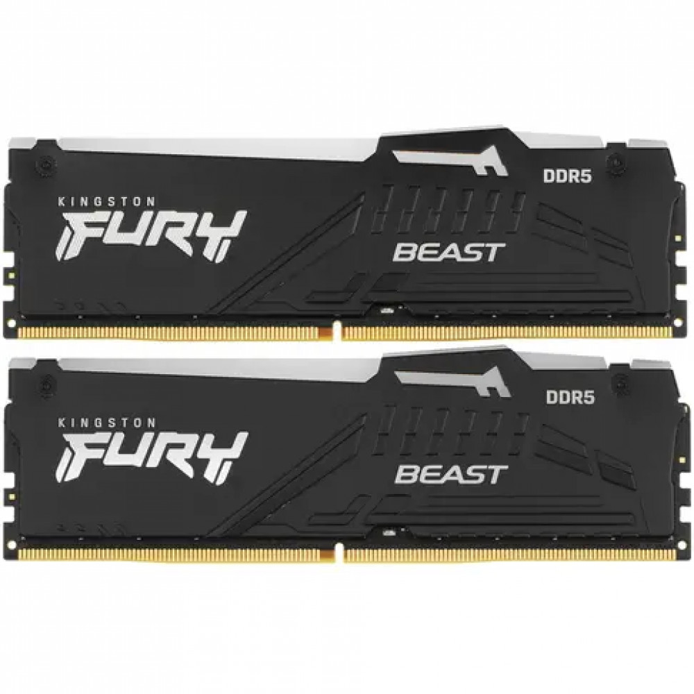 ОЗУ Kingston Fury Beast RGB KF560C36BBEAK2-64 DIMM, DDR5, 64 Гб (2 х 32 Гб), 6000 МГц - миниатюра 2