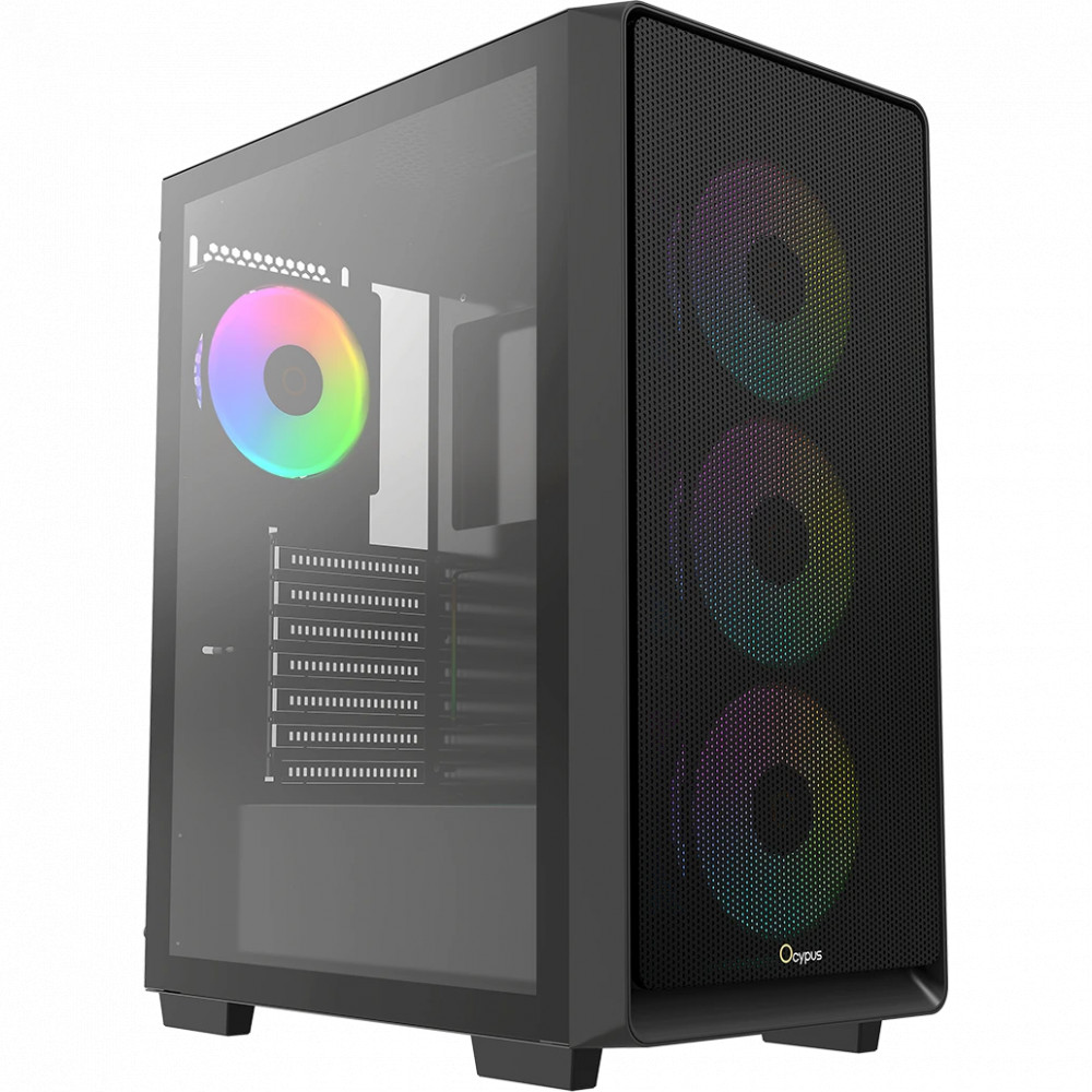 Корпус Ocypus C60 BK ARGB Gamma-C60-BKG400XX-GL Mid-Tower — фото товара
