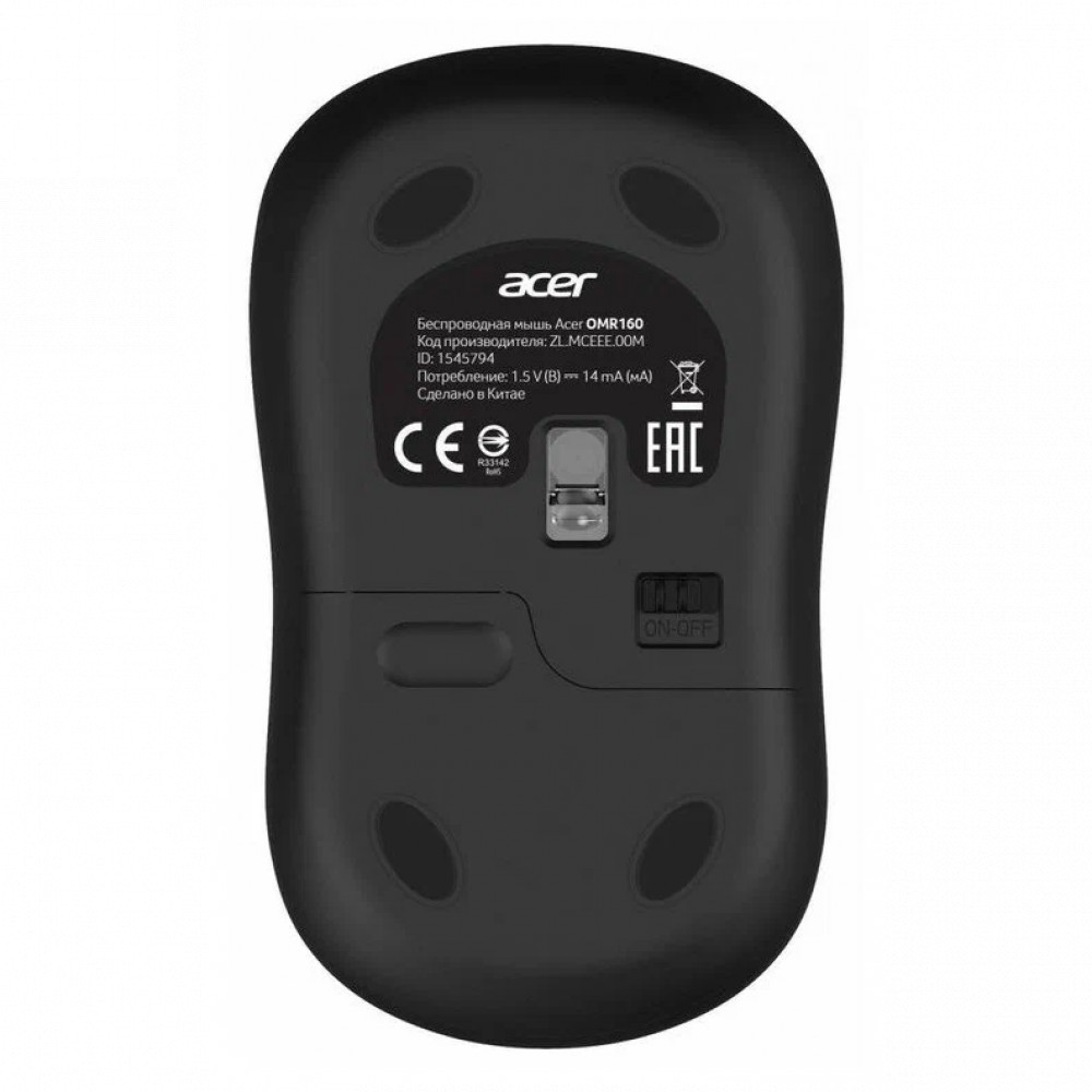 Мышь Acer OMR160 ZL.MCEEE.00M Бюджетные, Беспроводная - миниатюра 3