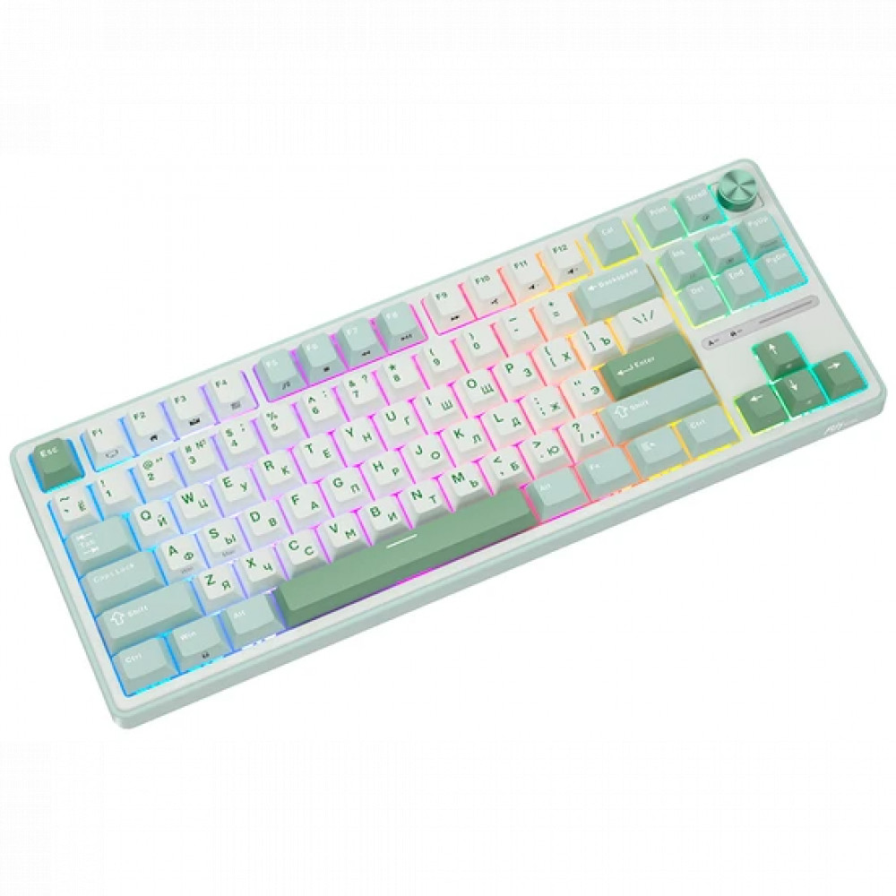 Клавиатура Royal Kludge R87 Pro Sky Cyan (Brown Switch) 6977576550717 Проводная, USB - миниатюра 5