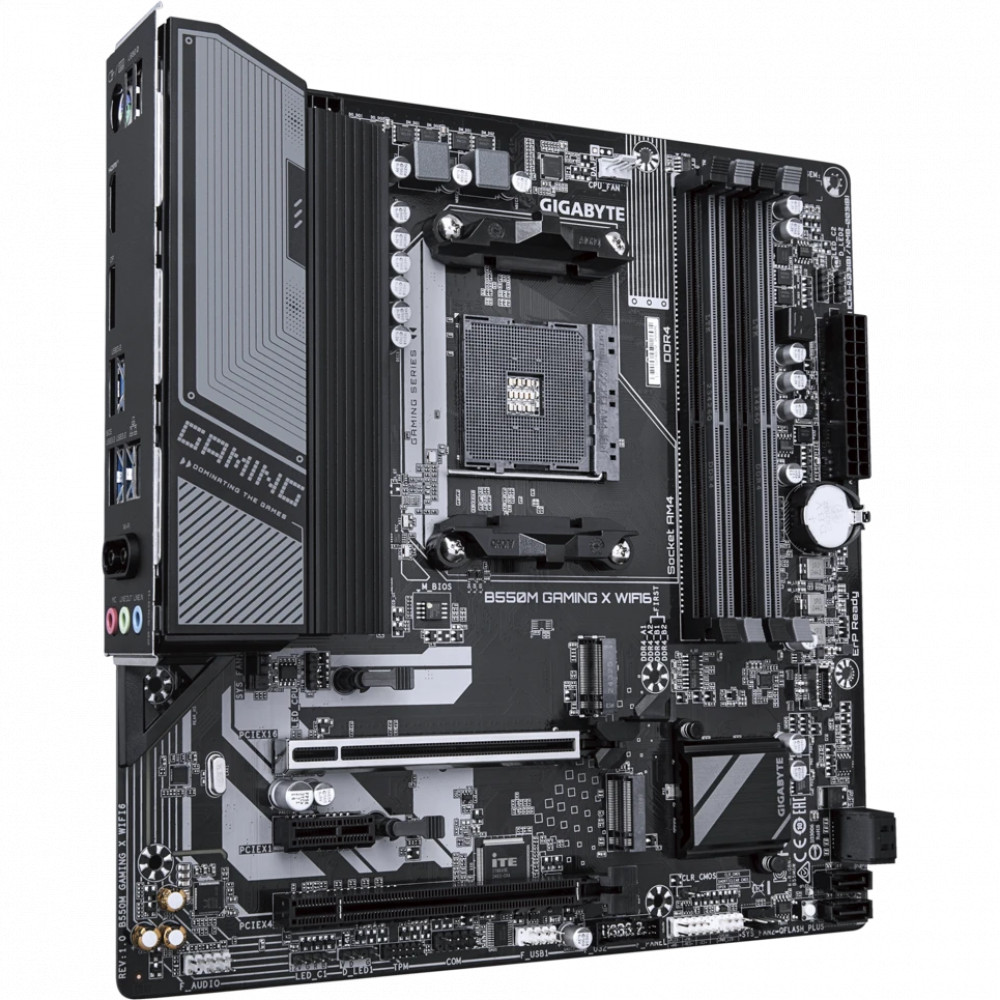 Материнская плата Gigabyte B550M GAMING X WIFI6 Micro-ATX, AMD AM4 - миниатюра 2