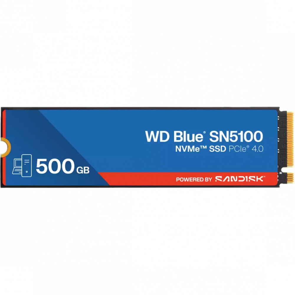 Жесткий диск Western Digital Blue SN5100 WDS500G5B0E SSD (твердотельные), 500 ГБ, M.2, PCIe — фото товара