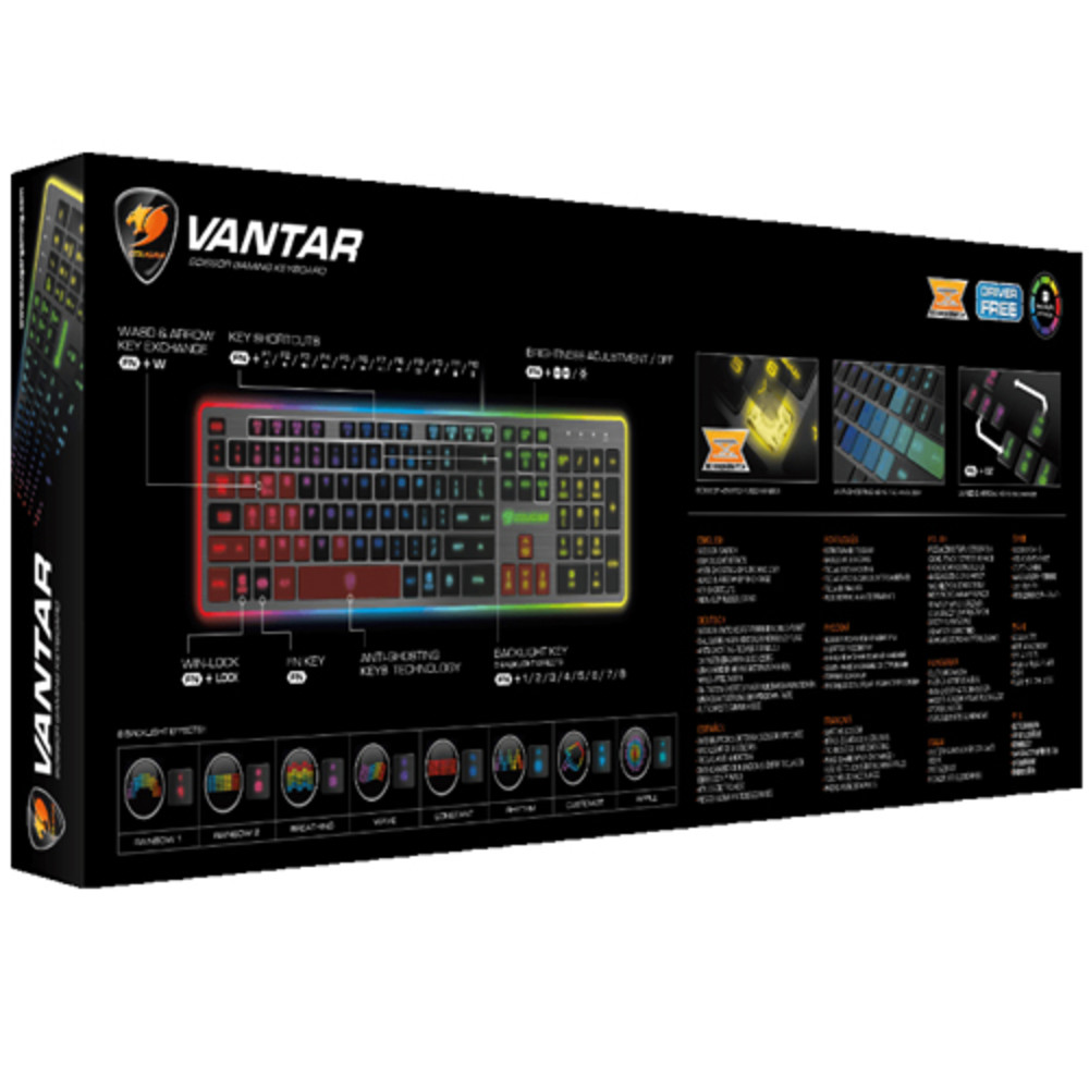 Клавиатура Cougar VANTAR Проводная, USB - миниатюра 9