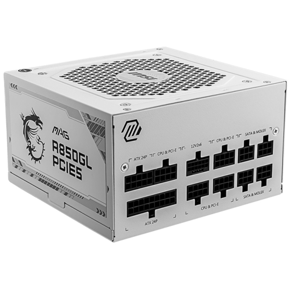 Блок питания MSI MAG A850GL PCIE5 WHITE 850 Вт — фото товара
