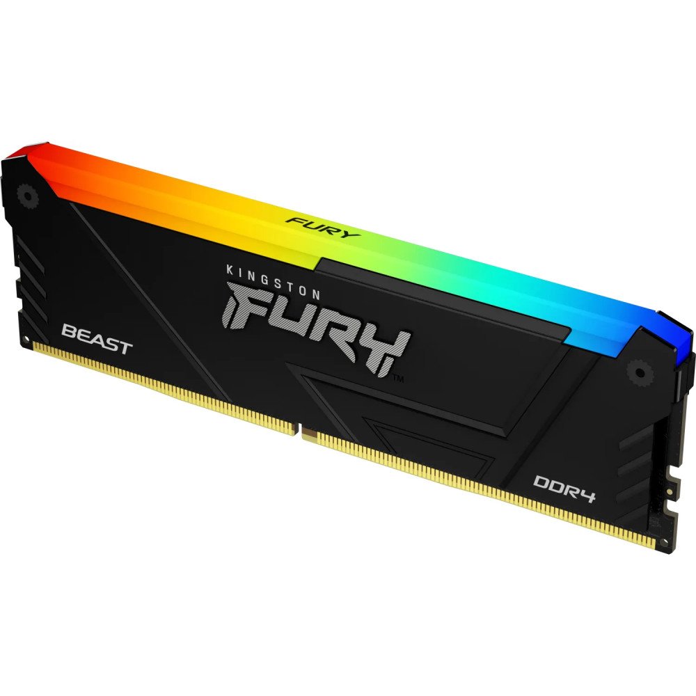 ОЗУ Kingston Fury Beast RGB KF436C18BB2AK2/64 DIMM, DDR4, 64 Гб (2 х 32 Гб), 3600 МГц - миниатюра 6