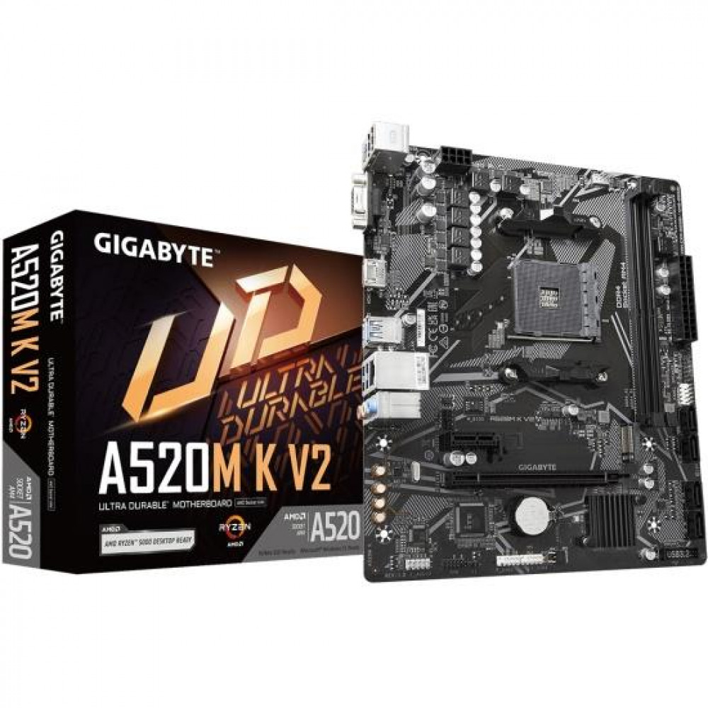 Материнская плата Gigabyte A520M K V2 1.1 Micro-ATX, AMD AM4 — фото товара
