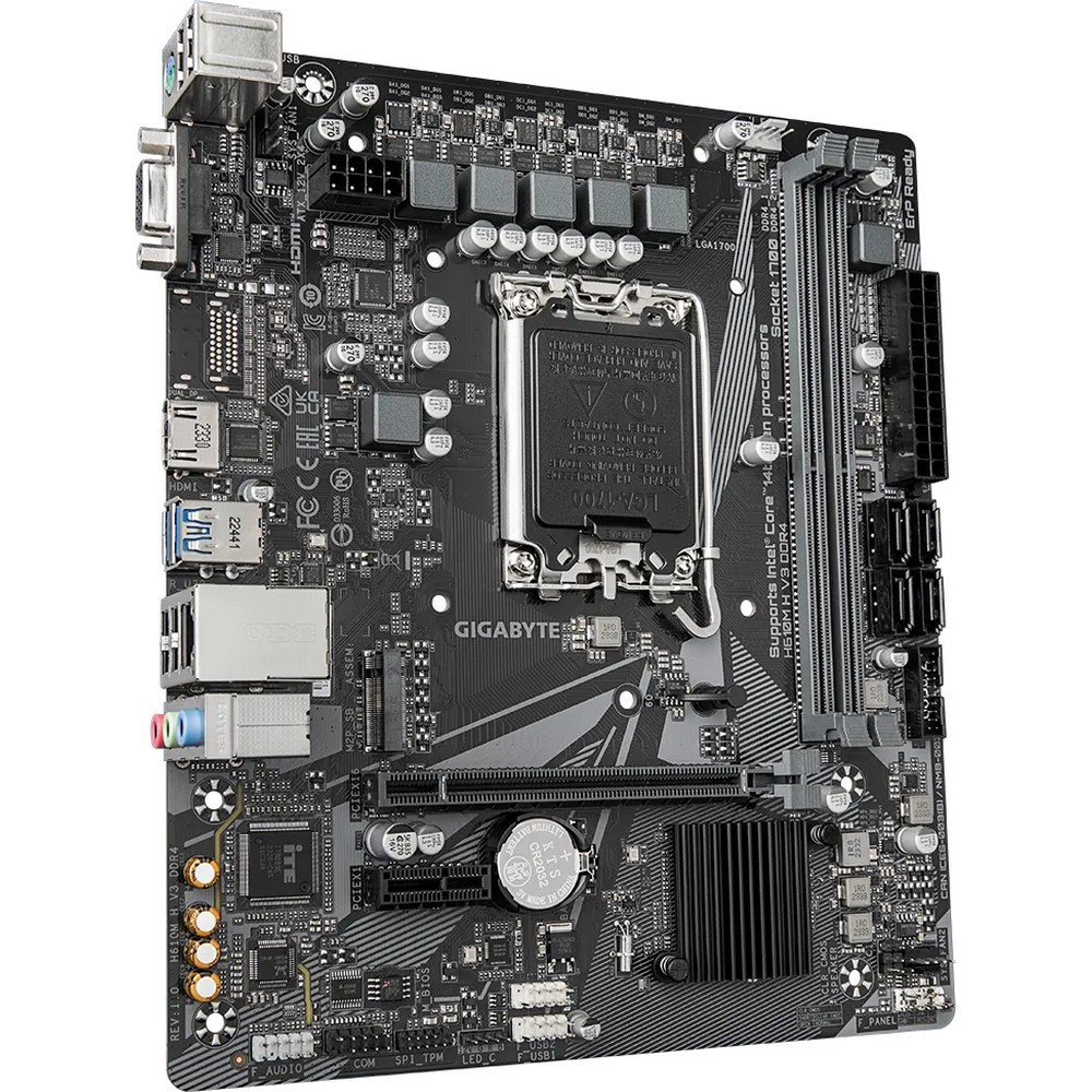 Материнская плата Gigabyte H610M H V3 DDR4 Micro-ATX, LGA 1700 — фото товара