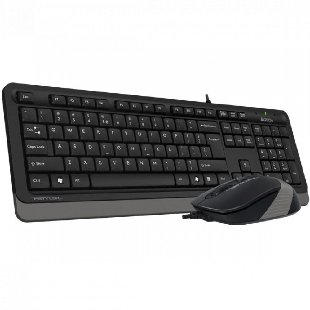 Клавиатура + мышь A4Tech Fstyler F1010 Grey F1010-GREY Fstyler - миниатюра 2