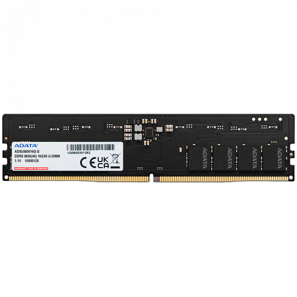 ОЗУ ADATA AD5U560032G-S DIMM, DDR5, 32 Гб, 5600 МГц — фото товара