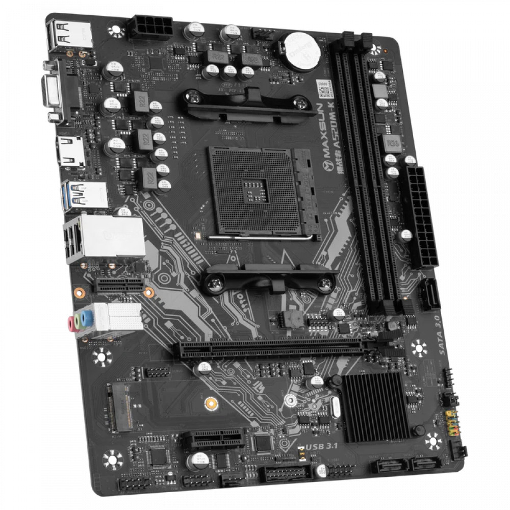 Материнская плата Maxsun Challenger А520М-К 6940709693797 Micro-ATX, AMD AM4 - миниатюра 3