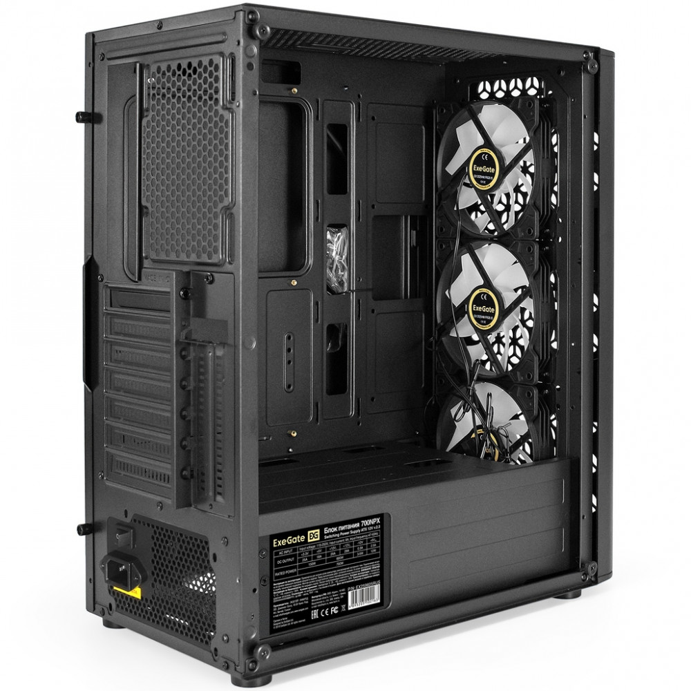 Корпус ExeGate EVO-9202-NPX700 EX294973RUS Mid-Tower - миниатюра 3