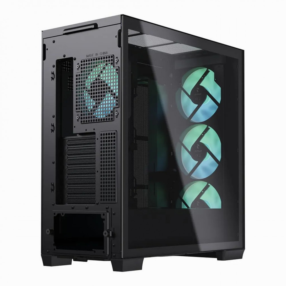Корпус Aerocool APNX C1-R Black C1-R-BK-V1 Mid-Tower - миниатюра 5