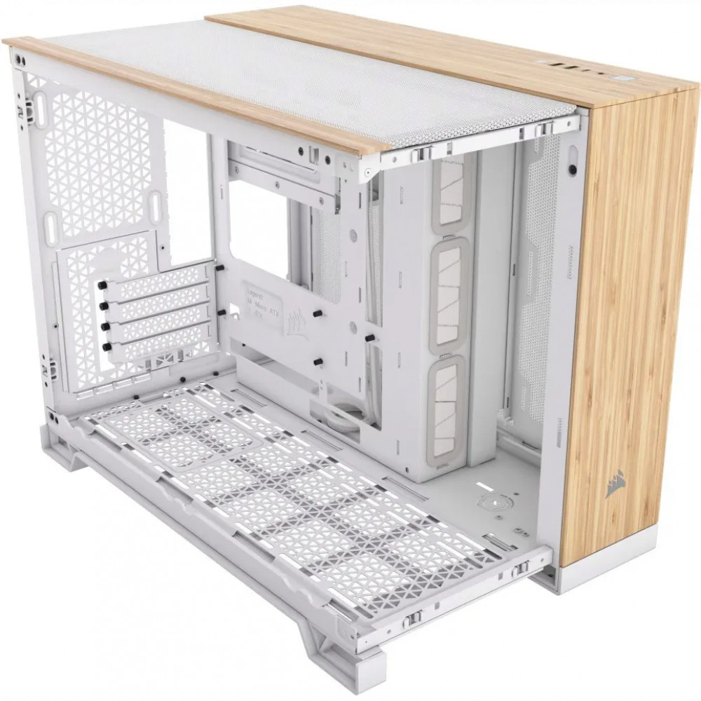 Корпус Corsair 2500X White - Bamboo Wood CC-9011288-WW Mid-Tower - миниатюра 2