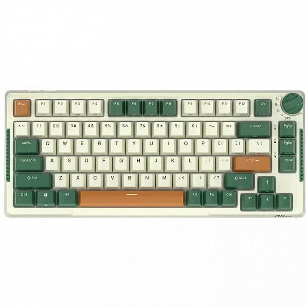 Клавиатура Royal Kludge RK-H81 White/Green (Sky Cyan Switch) 6935280824128 Беспроводная, Bluetooth - миниатюра 2