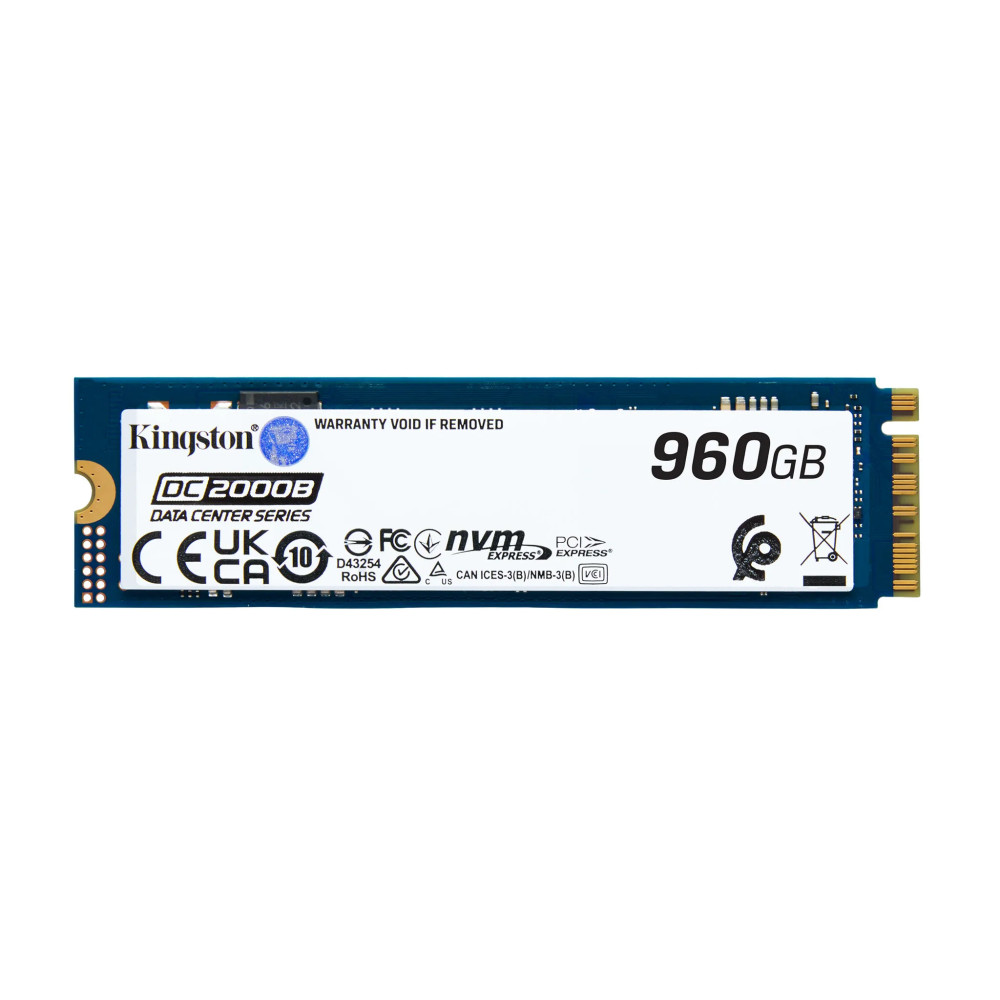 Жесткий диск Kingston DC2000B SEDC2000BM8/960G SSD (твердотельные), 960 ГБ, M.2, PCIe — фото товара