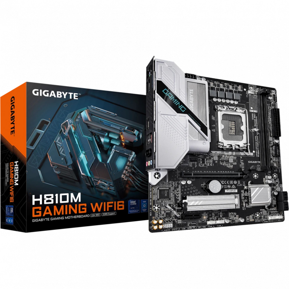 Материнская плата MSI H810M GAMING WIFI6E Micro-ATX, LGA 1851 - миниатюра 4