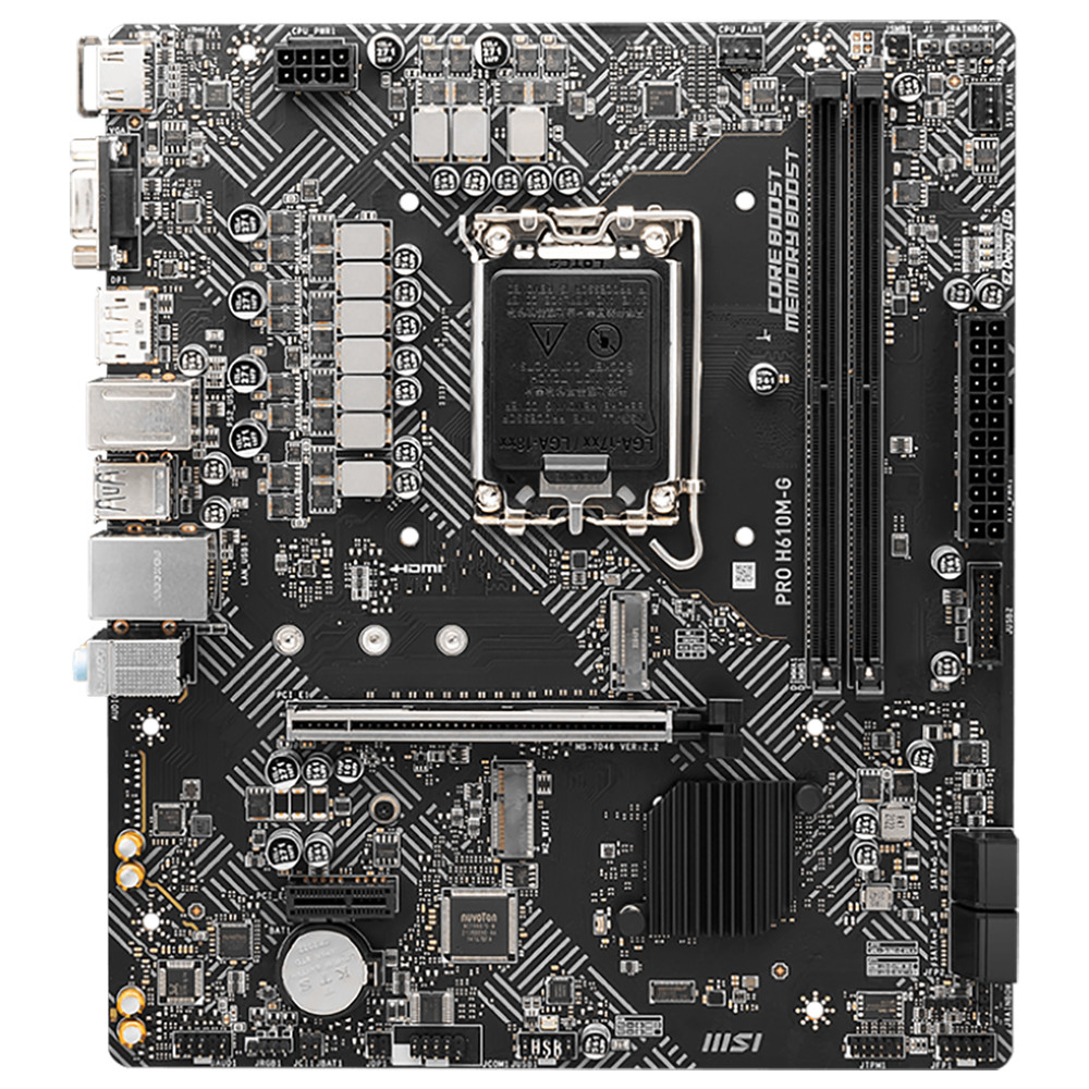 Материнская плата MSI PRO H610M-G PRO H610M-G||BULK Micro-ATX, LGA 1700 — фото товара