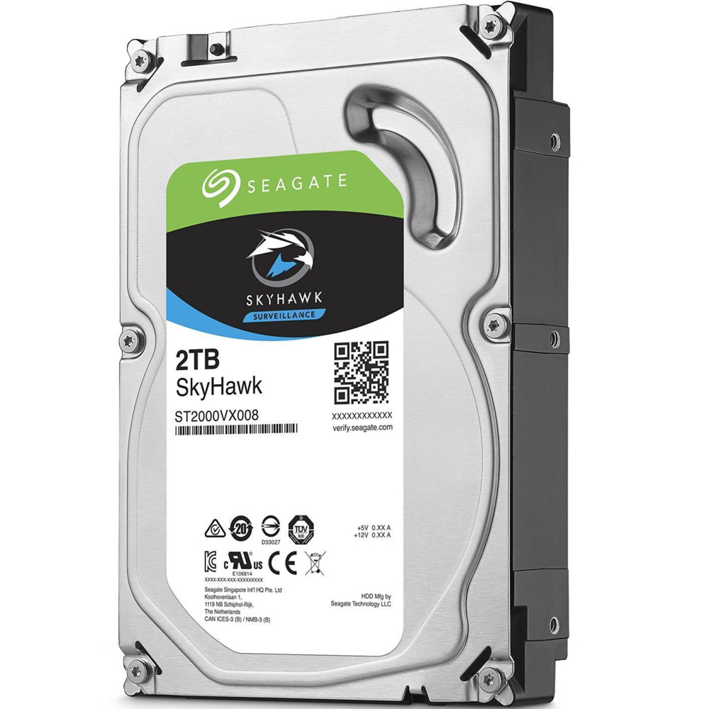 Жесткий диск Seagate SkyHawk 2TB SATA3 64Mb 3.5" ST2000VX008 HDD (классические), 2 ТБ, 3.5 дюйма, SATA — фото товара