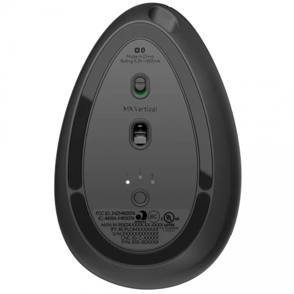 Мышь Logitech MX Vertical Black 910-005449 Премиальные, Беспроводная - миниатюра 5