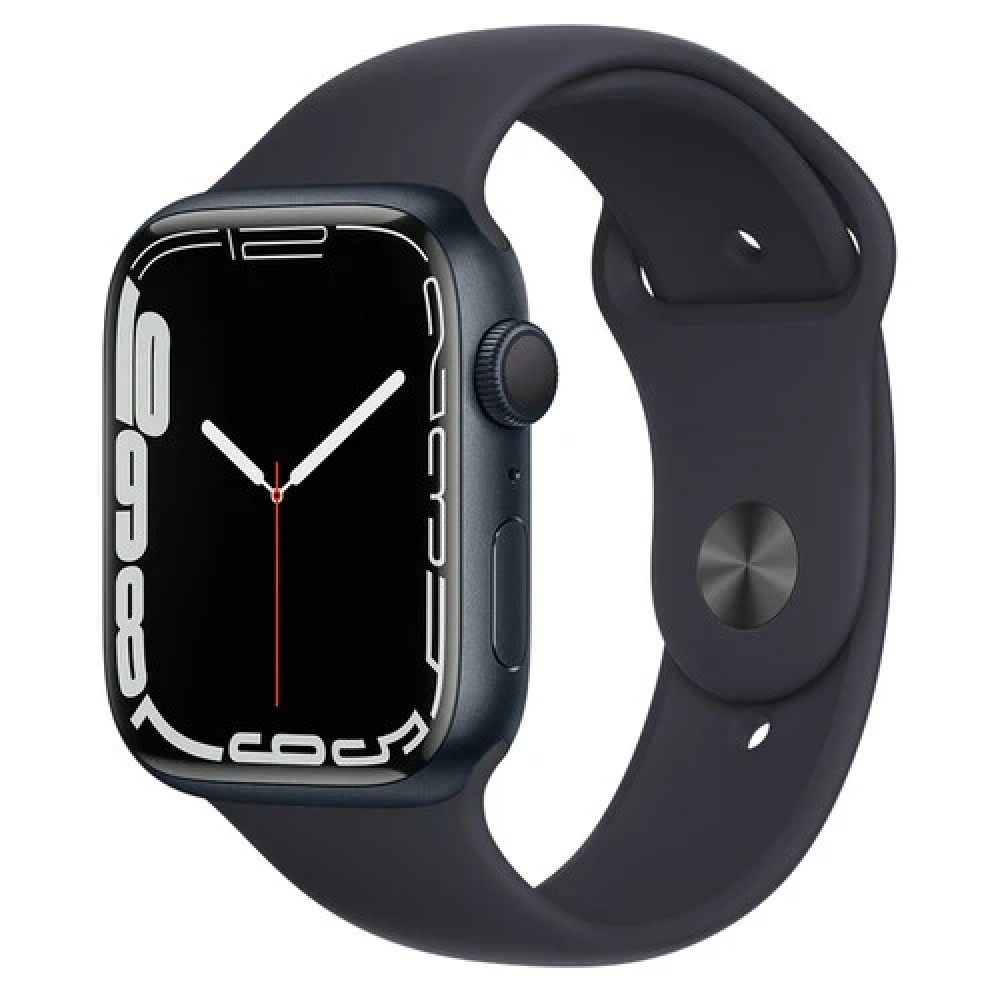 Apple Watch Series 7 GPS 41mm Midnight Aluminium Case with Midnight Sport Band MKMX3GK Смарт-часы — фото товара