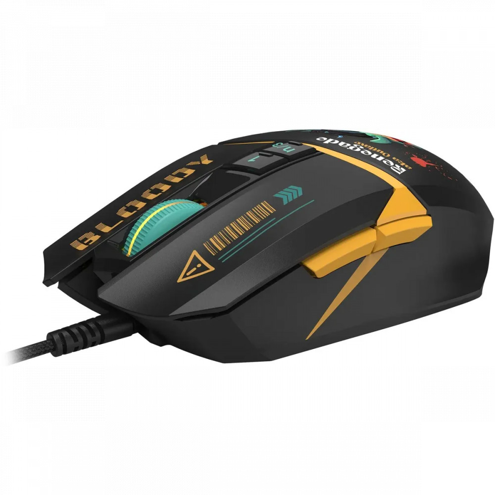 Мышь Bloody W63Max Renegade Black Midnight SAVAGE W63 MAX/ RENEGADE MIDNIGHT ACTIVATED Игровые, Проводная - миниатюра 3