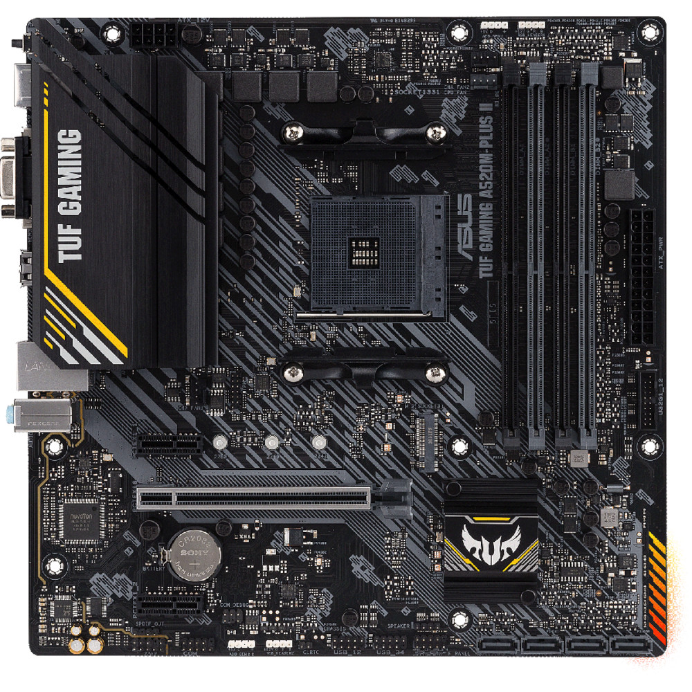 Материнская плата Asus TUF GAMING A520M-PLUS II Micro-ATX, AMD AM4 - миниатюра 5