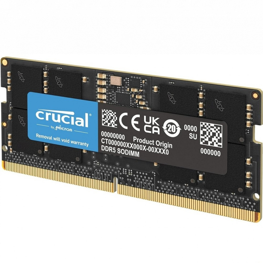 ОЗУ Crucial Laptop DDR5 SODIMM 32Gb 5600Mhz CT32G56C46S5 SO-DIMM, DDR5, 32 Гб, 5600 МГц — фото товара