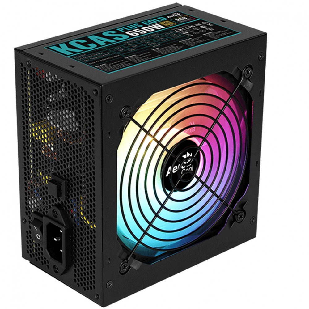 Блок питания Aerocool ATX 650W KCAS PLUS GOLD ACPG-KP65FEC.11 650 Вт — фото товара