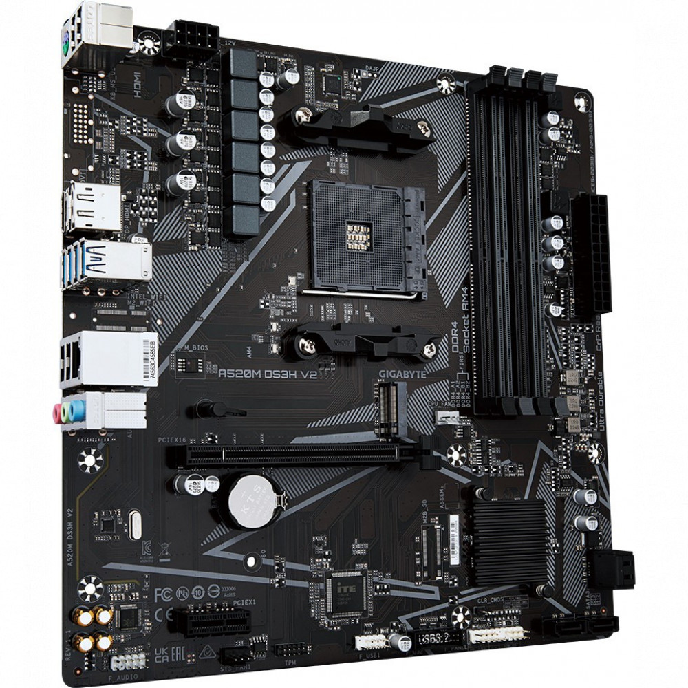 Материнская плата Gigabyte A520M DS3H V2 Micro-ATX, AMD AM4 — фото товара