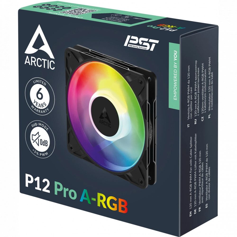 Система охлаждения ARCTIC P12 Pro A-RGB Black ACFAN00309A Для системного блока - миниатюра 5