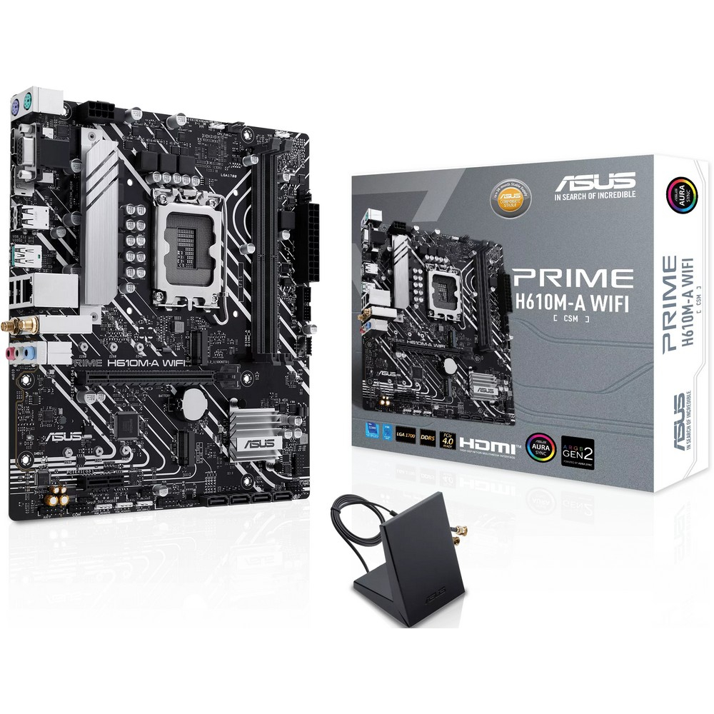 Материнская плата Asus PRIME H610M-A WIFI Micro-ATX, LGA 1700 - миниатюра 6