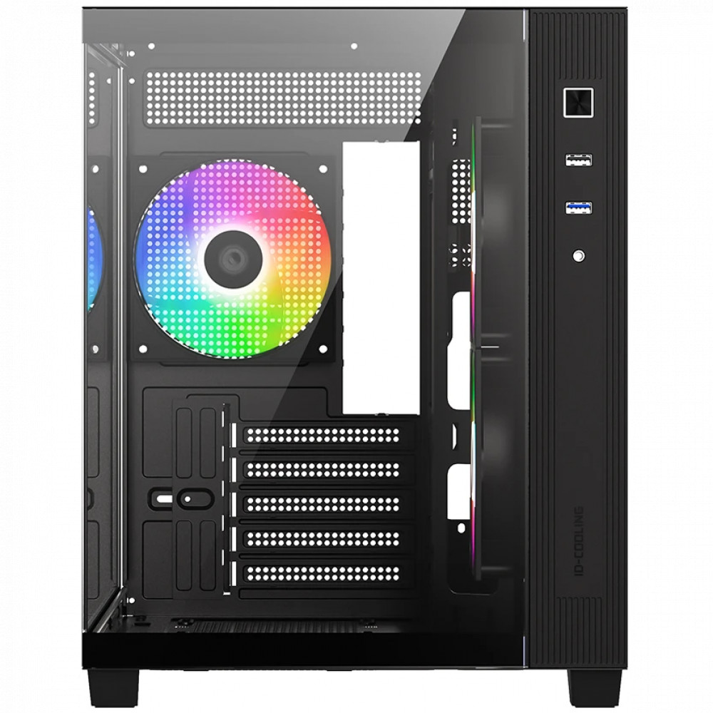Корпус ID-Cooling VIEW 500 ARGB Black Mini-Tower - миниатюра 2