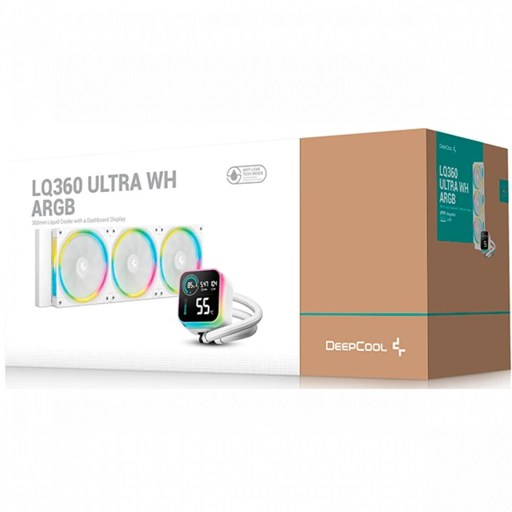 Система охлаждения Deepcool LQ360 ULTRA ARGB WH R-LQ360-WHASMC-G-1 Для процессора - миниатюра 5
