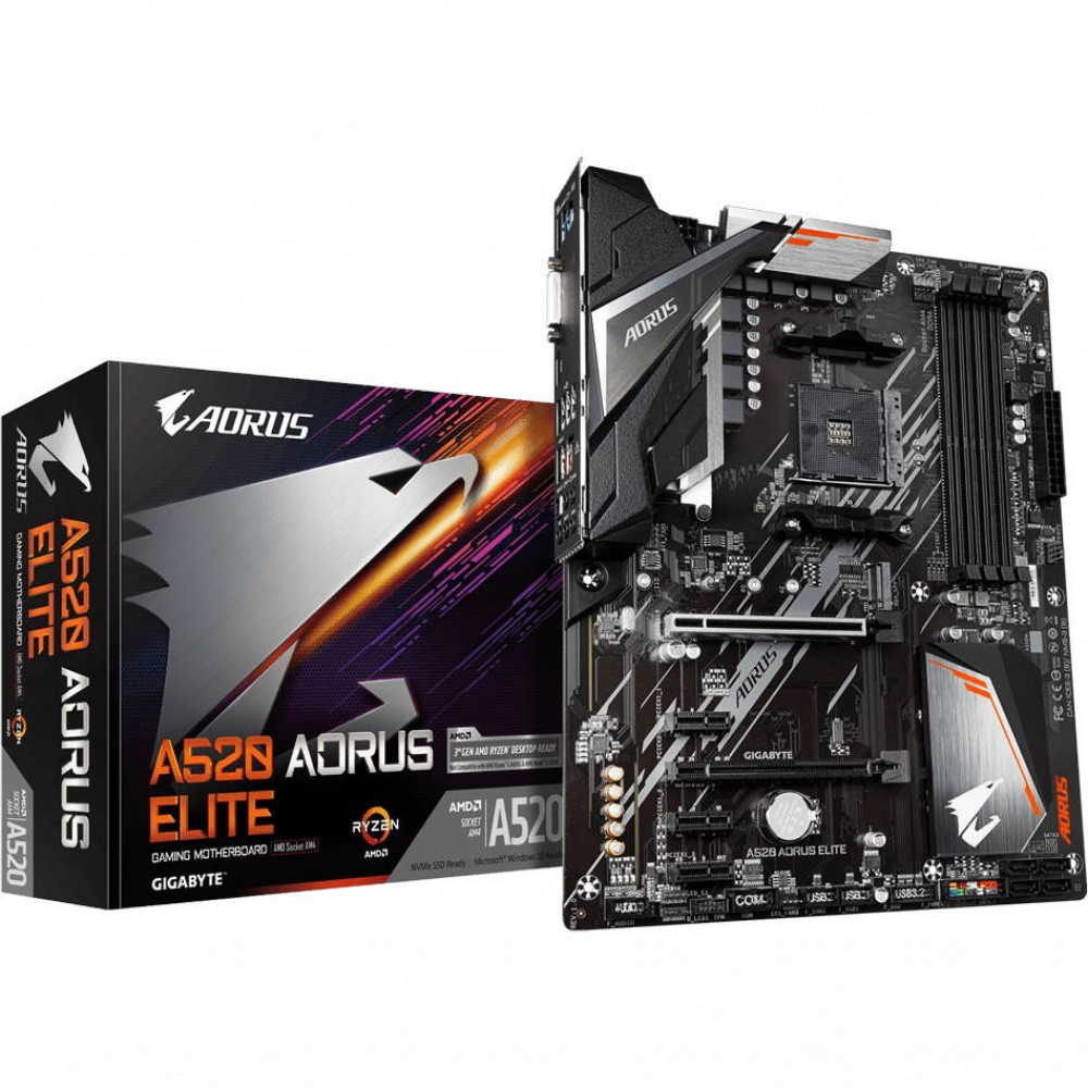 Материнская плата Gigabyte A520 AORUS ELITE ATX, AMD AM4 - миниатюра 5