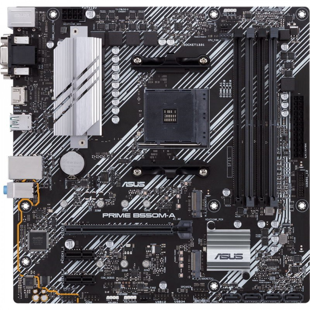 Материнская плата Asus PRIME B550M-A 90MB14I0-M0EAY0 Micro-ATX, AMD AM4 - миниатюра 2