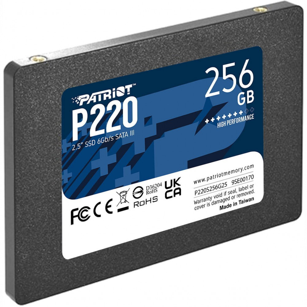 Жесткий диск Patriot P220 P220S256G25 SSD (твердотельные), 256 ГБ, 2.5 дюйма, SATA - миниатюра 2