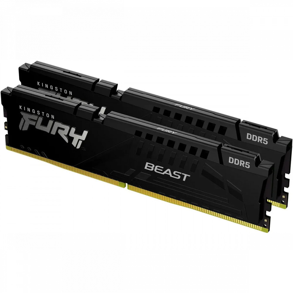 ОЗУ Kingston Fury Beast KF564C32BBEK2-64 DIMM, DDR5, 64 Гб (2 х 32 Гб), 6400 МГц - миниатюра 2