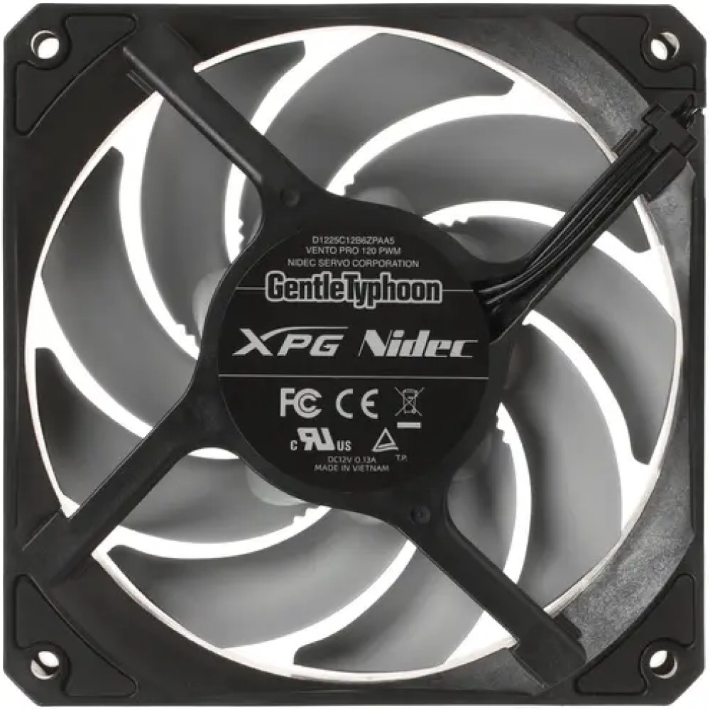 Система охлаждения XPG Vento Pro 120 PWM VENTOPRO120PWM-BKCWW Для системного блока - миниатюра 3