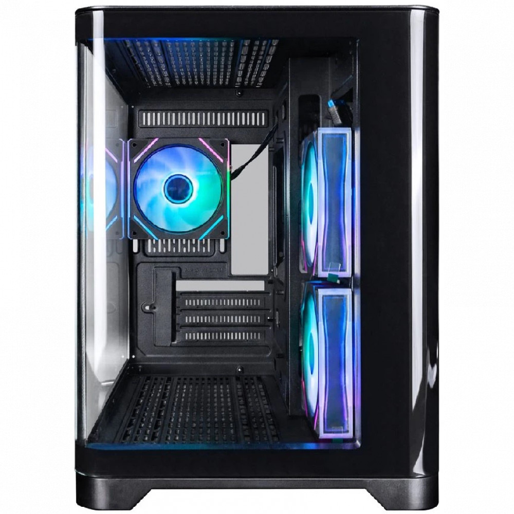 Корпус 1STPLAYER UView UV6 ARGB Black UV6-BK-2FC7R-1FC7 Mini-Tower - миниатюра 2