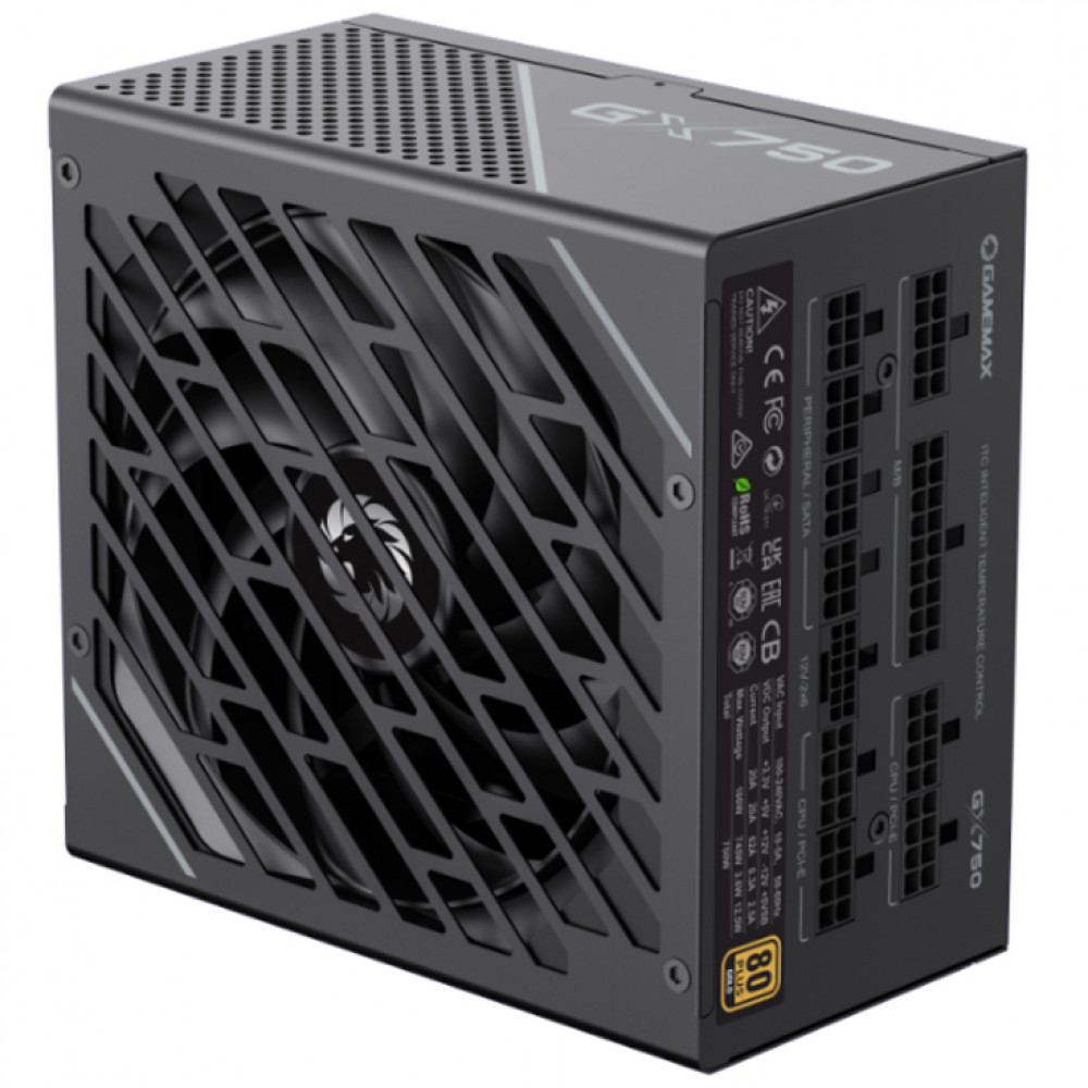 Блок питания GameMax GX-750 PRO BK GX750 PRO BLACK 750 Вт - миниатюра 2